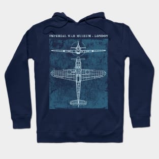 Cool Tees Airplane History Spitfire Hoodie